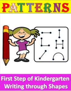 Writing through shapes for under 5s